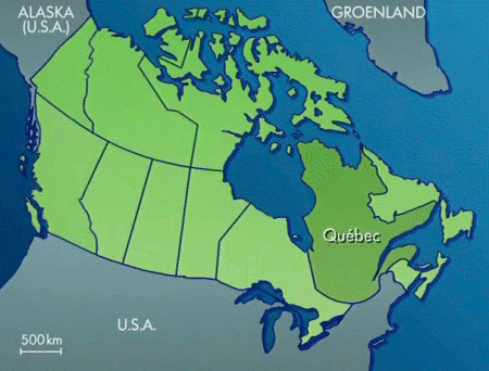 Carte du Canada