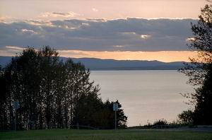 Coucher de soleil dans le parc national Forillon